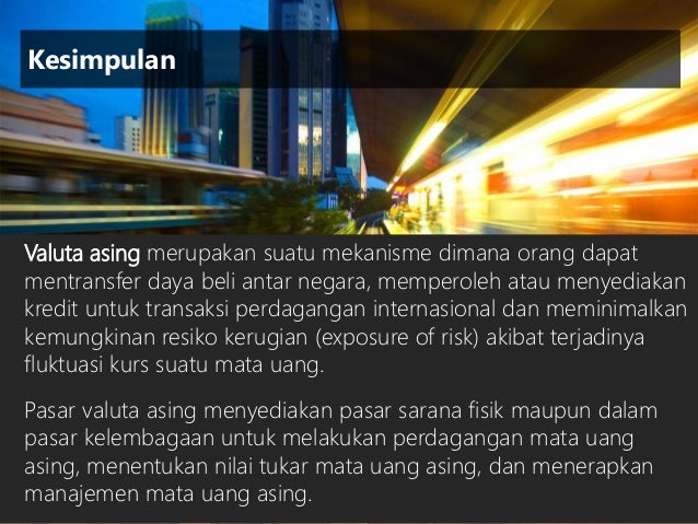 Definisi pasar valuta asing