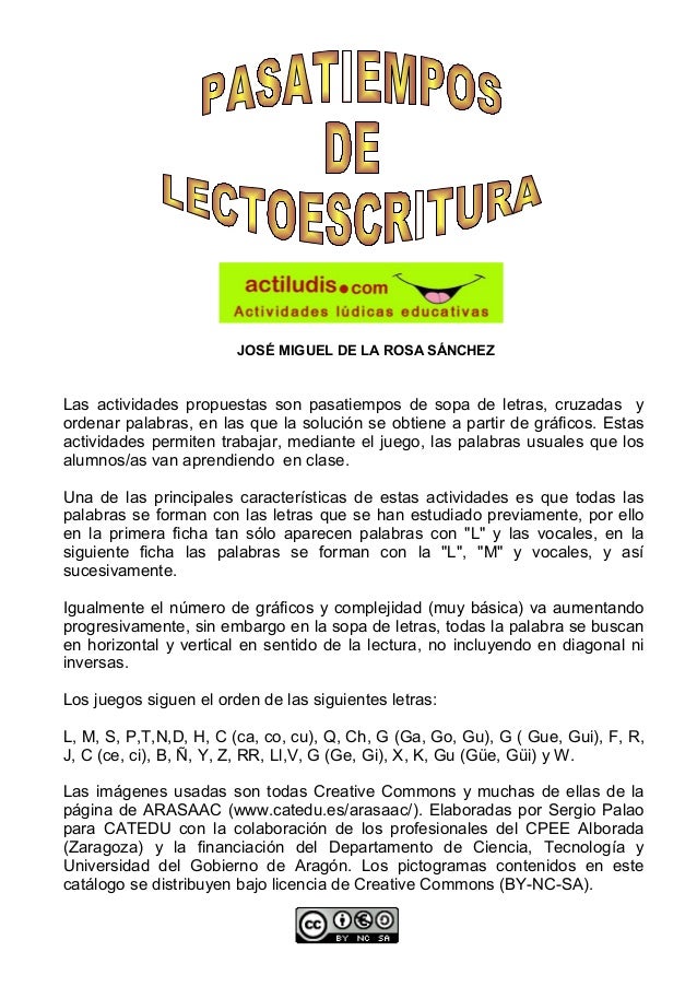 Pasatiempos Lectoescritura Esta Muy Divertido Para Los Ninos