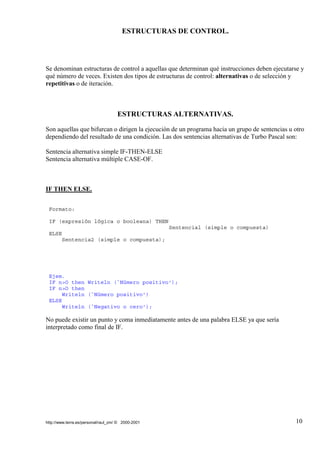 TUTORIAL DE PASCAL | PDF