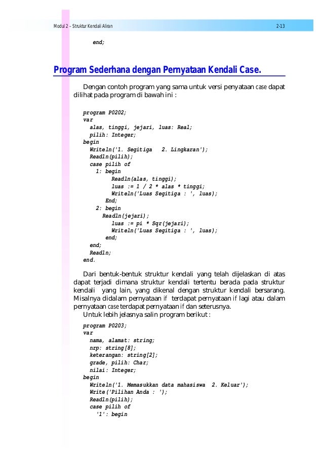 contoh program pascal perulangan while do contoh program pascal perulangan while do