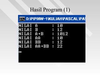 Hasil Program (1)Hasil Program (1)
 