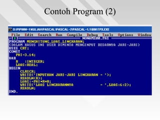 Contoh Program (2)Contoh Program (2)
 