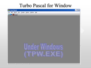 bahasa pemrograman turbo pascal-pertemuan-1 | PPT