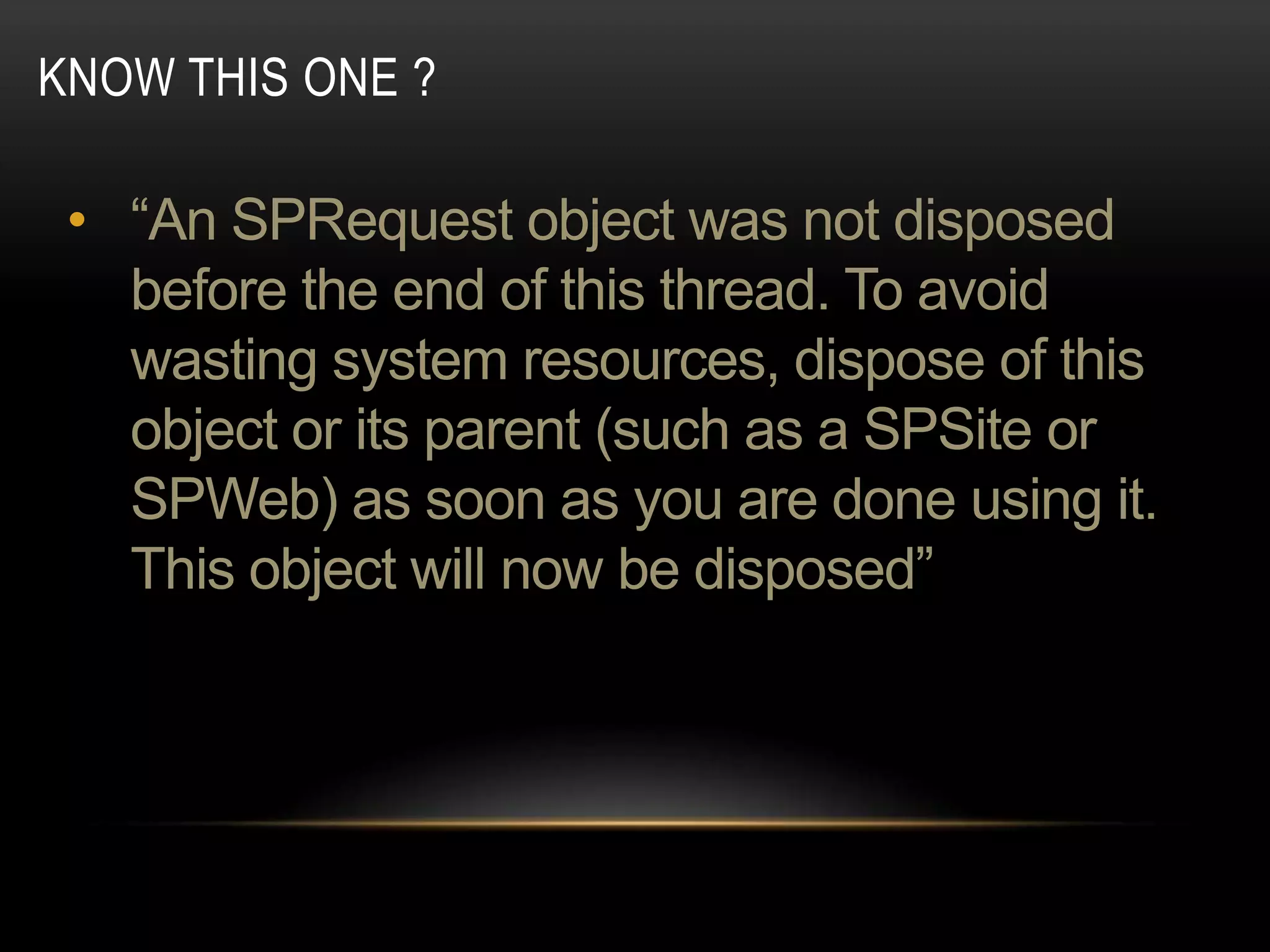 KNOW THIS ONE ?

 •
 