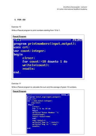 Pascal for beginers tute | PDF