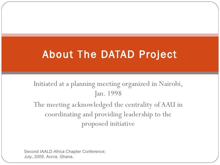 Database of african theses and dissertation