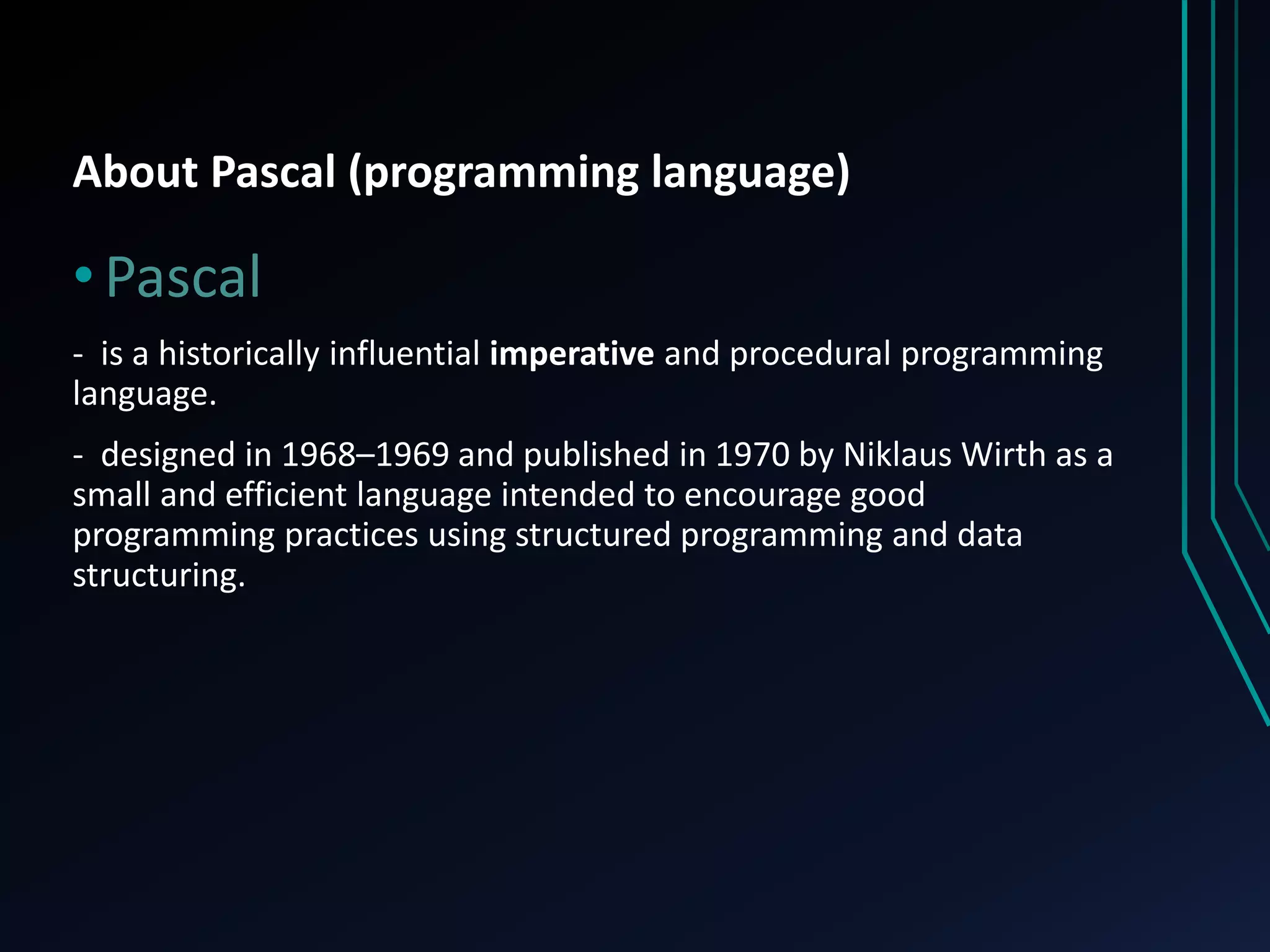 Pascal Programming Language | PPT