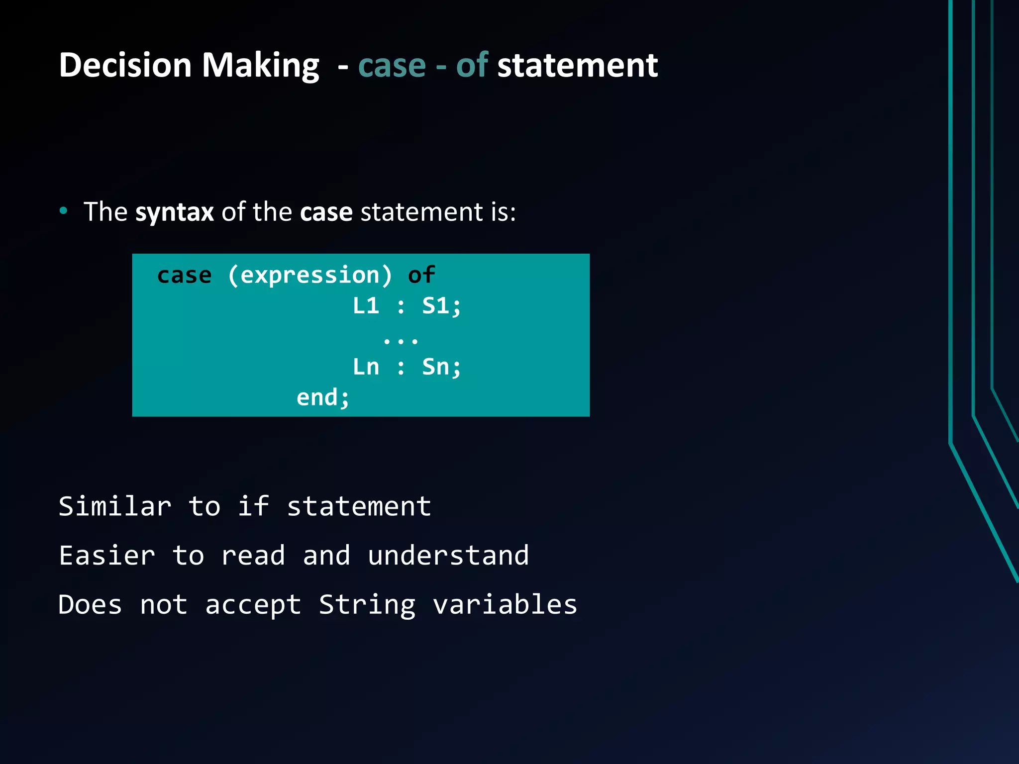 Pascal Programming Language | PPTX