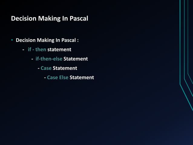 Pascal Programming Language | PPTX | Programming Languages | Computing