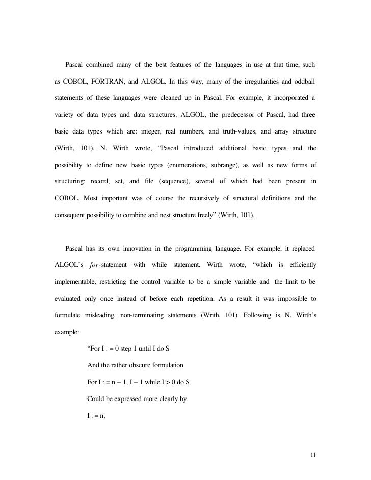 pascal language