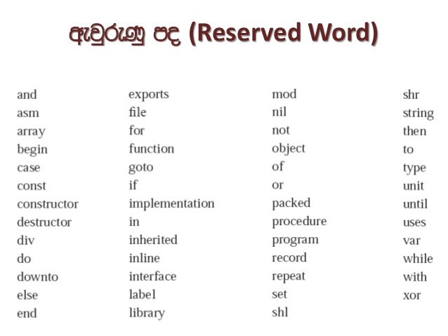 pascal language