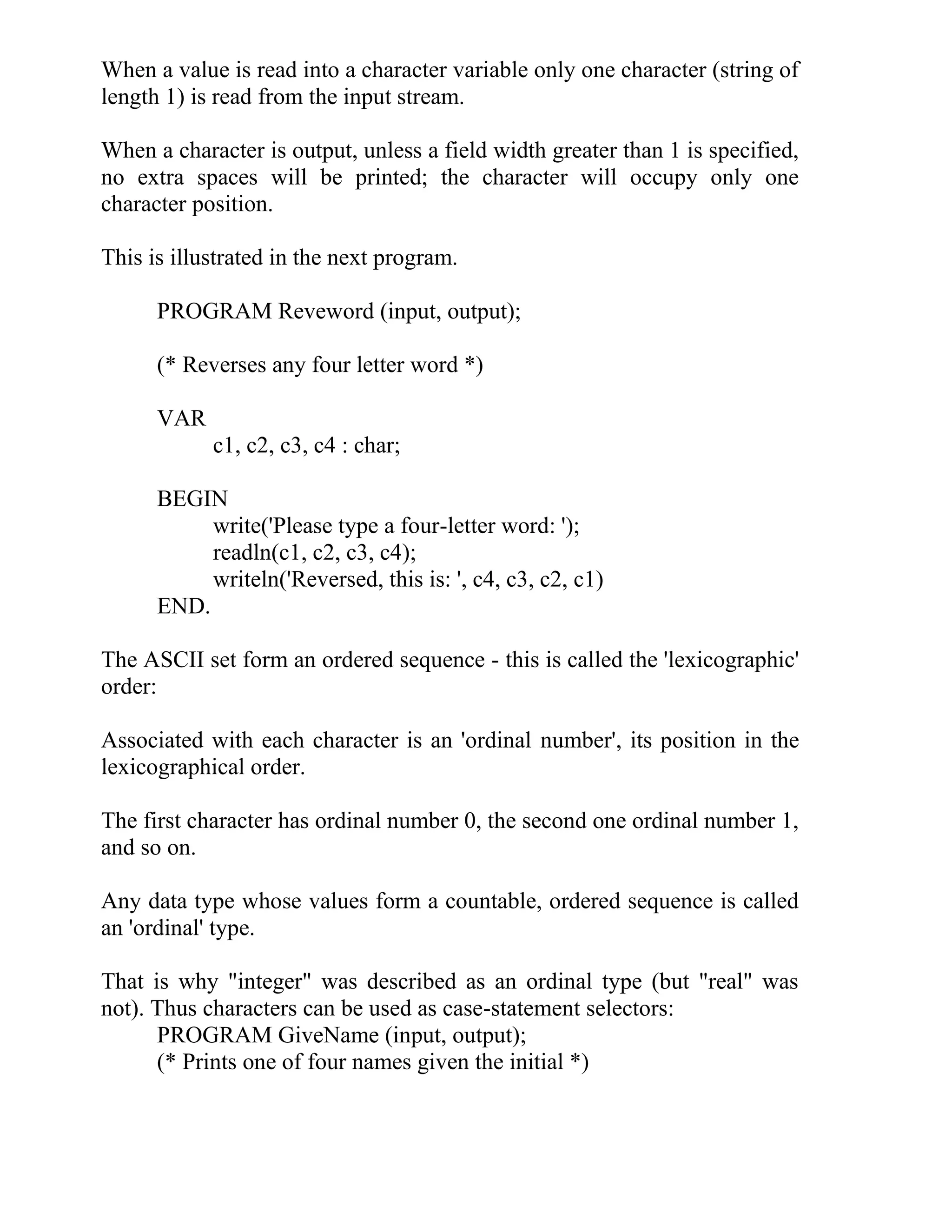 Pascal programming lecture notes | PDF