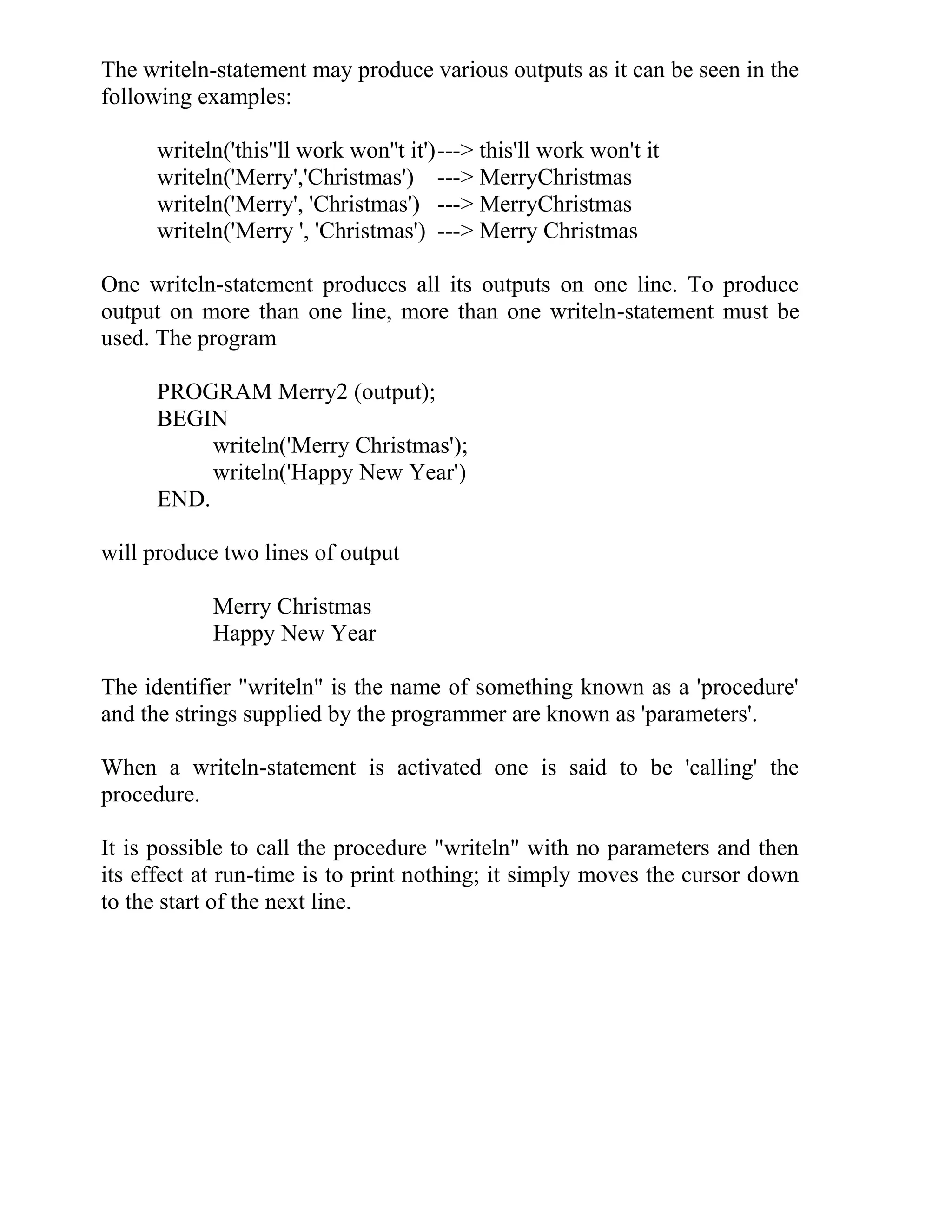 Pascal programming lecture notes | PDF