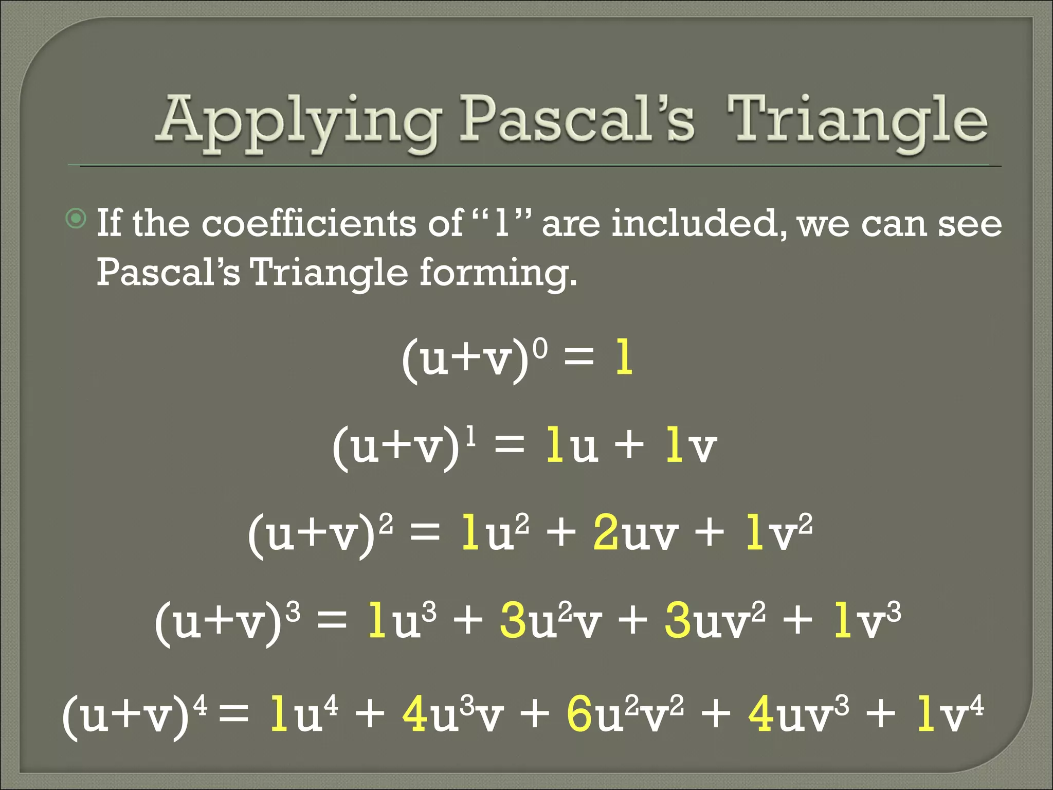 Pascal’s Triangle | PPT