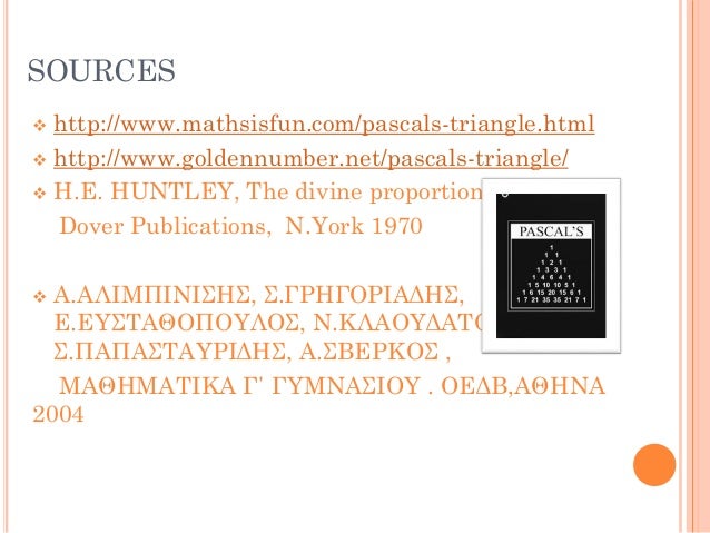 Pascal's triangle and fibonacci