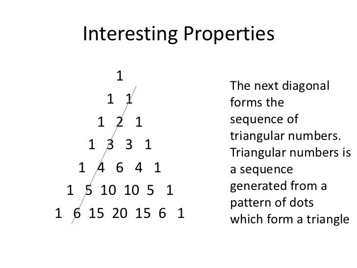Characteristics Of Pattern In Math | pascal s triangle and its applications and properties Characteristics Of Pattern In Math | pascal s triangle and its applications and properties