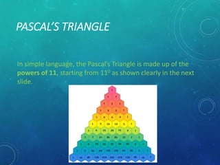 Pascal's triangle | PPTX