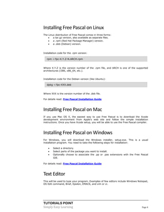 Pascal tutorial | PDF
