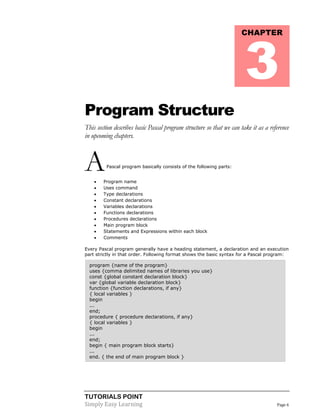 Pascal tutorial | PDF