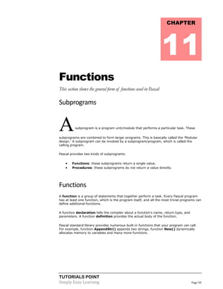 Pascal tutorial | PDF