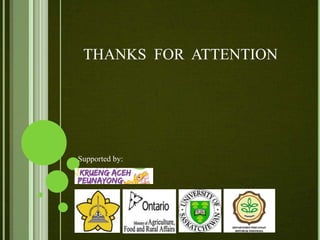 THANKS FOR ATTENTION
Supported by:
 