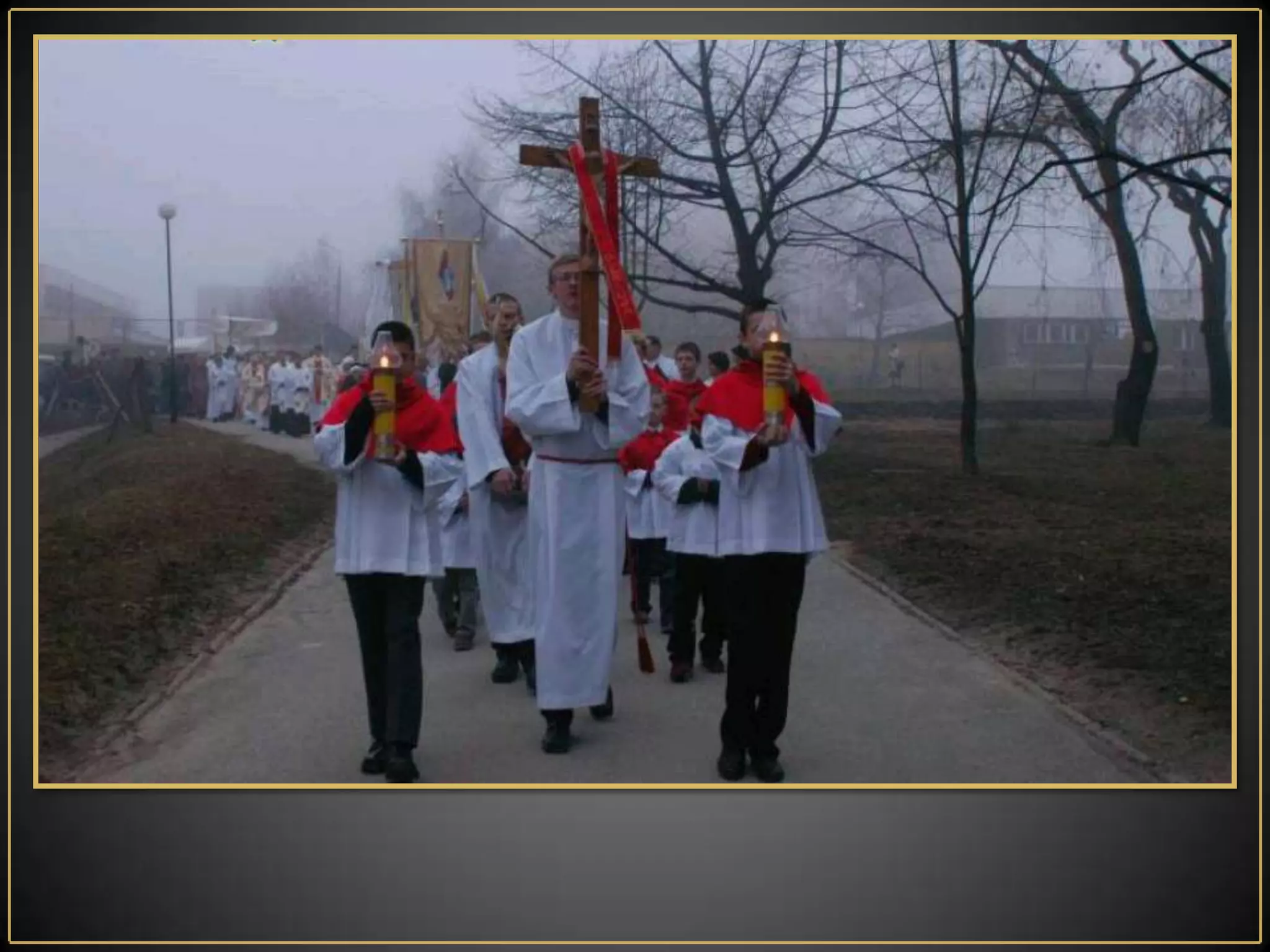 The priest incenses the paschal candle and sings Exsultet