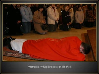 Psalm 31 - "Father, into your hands I submit my spirit„2. Reading Heb 4,14-16; 5,7-9 death on the cross as salvation, made by the supreme High Priest - ChristPassion according to the Gospel. of Sts Jan - is read or sung by narrator and particulars persons