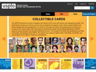 • https://www.uspto.gov/kids/cards.html
 