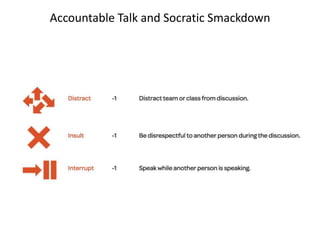 Accountable Talk and Socratic Smackdown
 