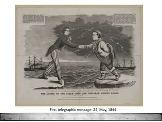 First telegraphic message: 24, May, 1844
 