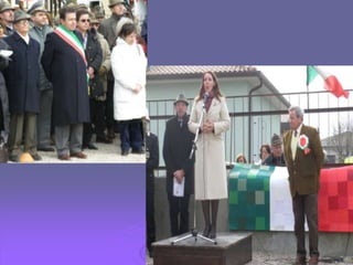 Gli alunni hanno cantato l'inno d'Europa e d'Italia e assistito alla benedizione del tricolore, poi issato sul pennone. All’alzabandiera è seguito un parziale  ammainabandiera in ricordo degli infoibati cui era dedicata la giornata a livello nazionale. 