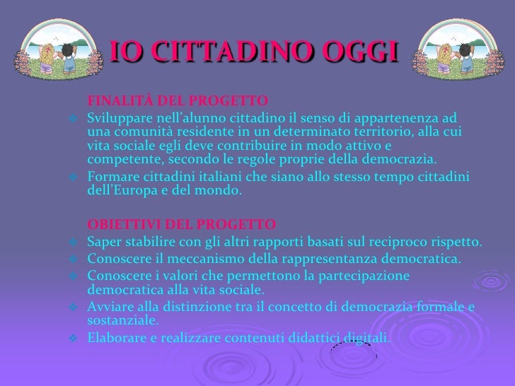 Progetto Cittadinanza E Costituzione