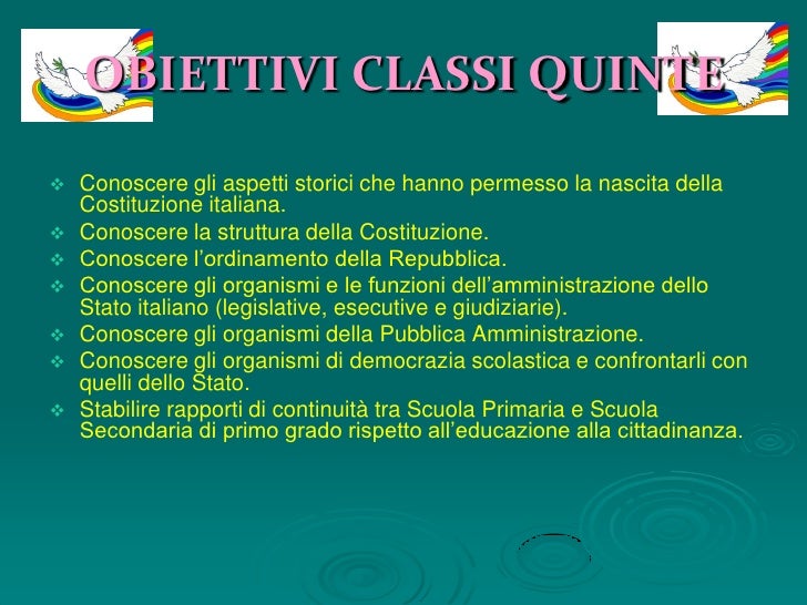 Progetto Cittadinanza E Costituzione