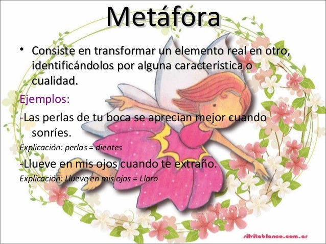 Ejemplos De Metaforas En Poemas Para Niños Compartir