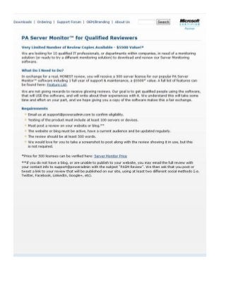 PA Server Monitor Ultra - Free to 10 Reviewers