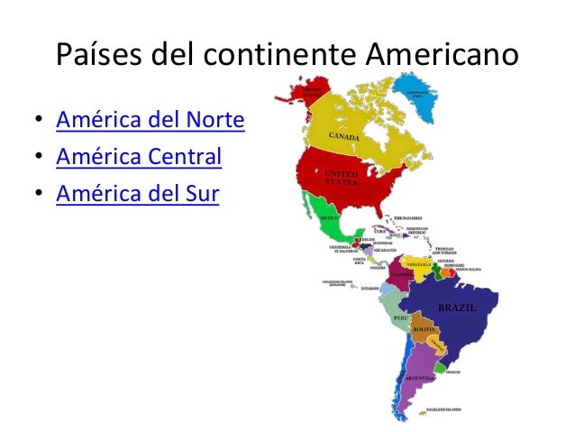 Países del continente americano jzv