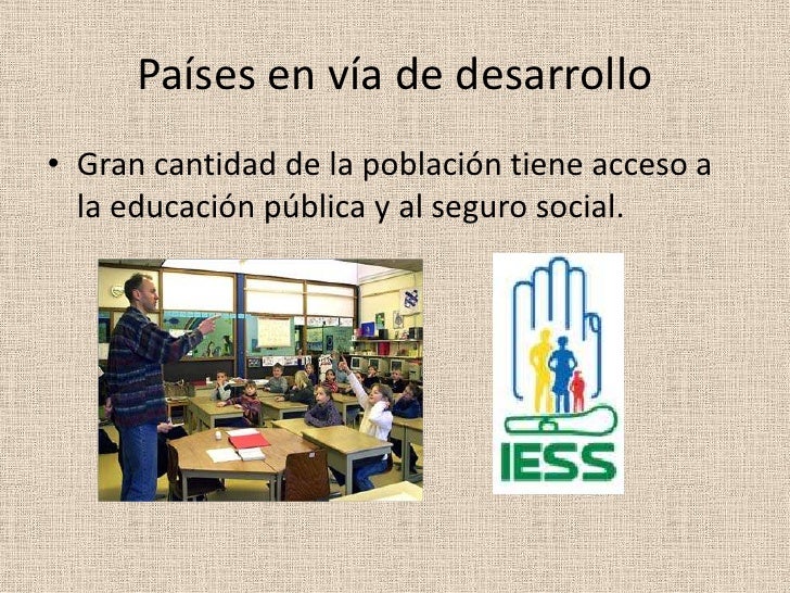 Ejemplos De Paises En Vias De Desarrollo