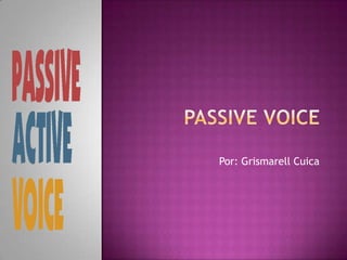 Passivevoice Por: Grismarell Cuica 