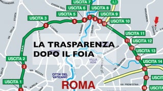 LA TRASPARENZA
DOPO IL FOIA
 