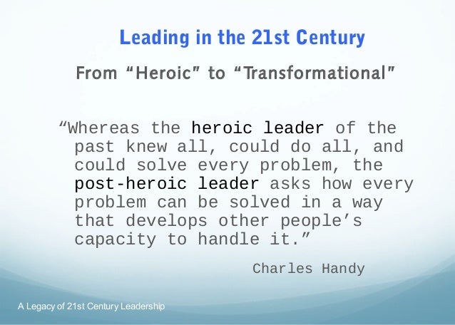 post heroic leadership Participative leadership theories suggest that the ideal leadership style is one that takes the input of others into account these leaders encourage participation and contributions from group members and help group members feel more relevant and committed to the decision-making process. post heroic leadership Participative leadership theories suggest that the ideal leadership style is one that takes the input of others into account these leaders encourage participation and contributions from group members and help group members feel more relevant and committed to the decision-making process.