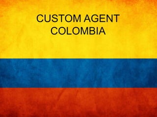 CUSTOM AGENT 
COLOMBIA 
 