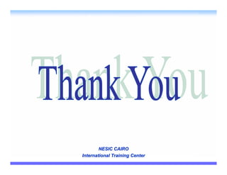 NESIC CAIRO
International Training Center
 