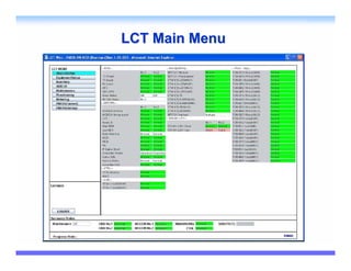 LCT Main Menu
 