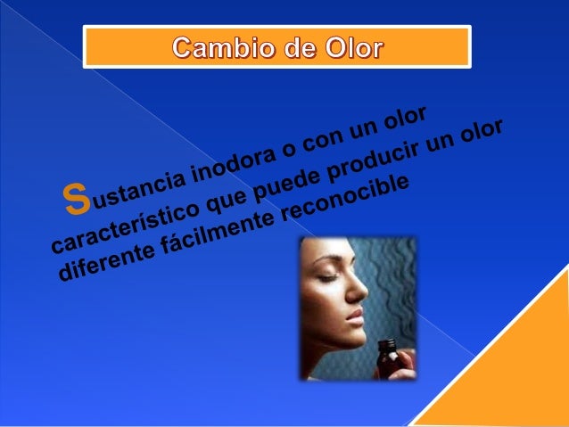 Manifestacion de una Reaccion Quimica