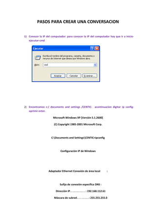 Pasos Para Crear Una Conversacion
