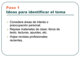 Pasos Para Una Buena MonografíA