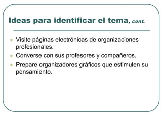 Pasos Para Una Buena MonografíA