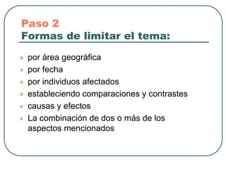 Pasos Para Una Buena MonografíA