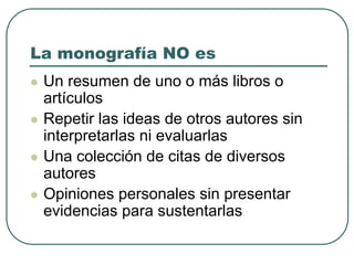 Pasos Para Una Buena MonografíA
