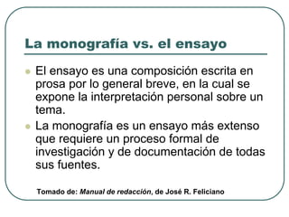 Pasos Para Una Buena MonografíA
